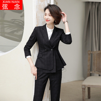 High-end suit suit female Korean version temperament OL professional dress formal tooling new jewelry store beautician work clothes