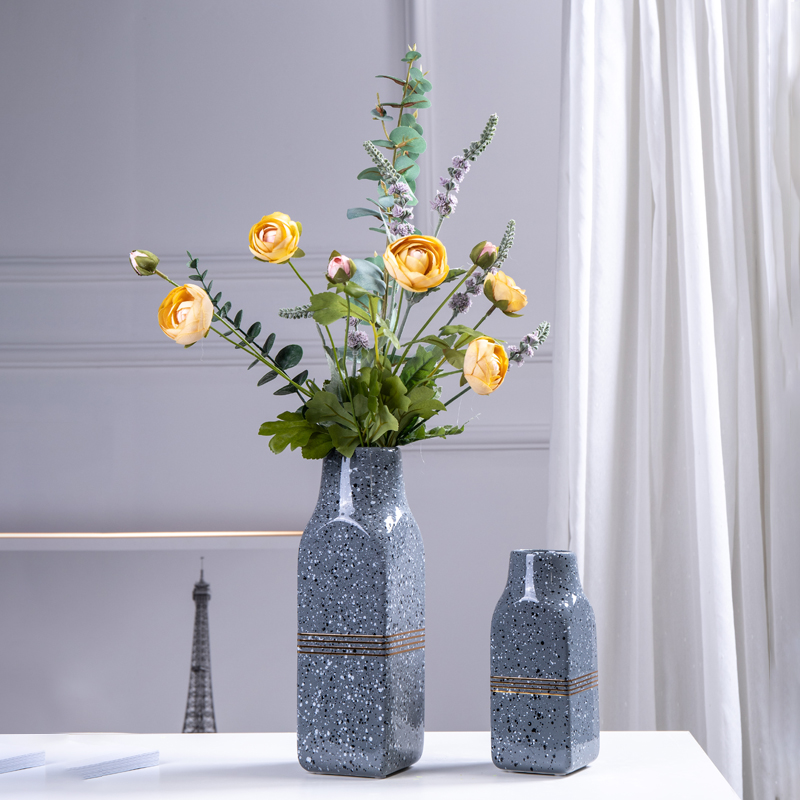 Nordic creative home, ceramic vases, I and contracted sitting room porch table flower arranging flower, adornment is placed
