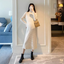 Pregnant women wear winter clothes 2022 new Korean version of pregnant women's sweaters