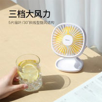 Baseus Small Pudding USB Rechargeable Small Fan Mini Mute Desktop Fan Portable Handheld Gift Gift