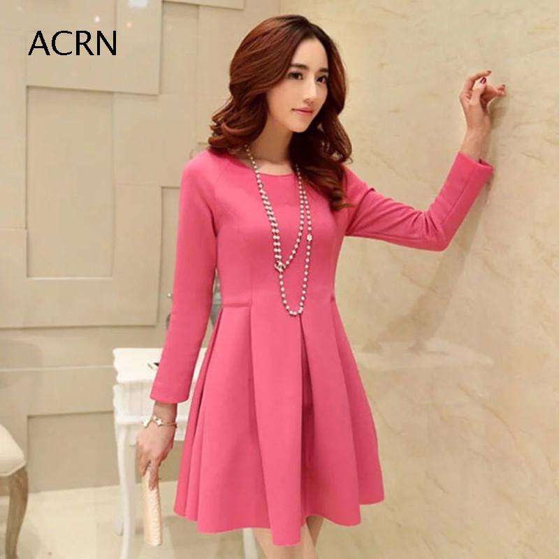 Fan-style dress 2022 Spring and autumn new medium long version Temperament Slim Fashion Long Sleeve Famous Yuan Space Cotton Pompon Skirt