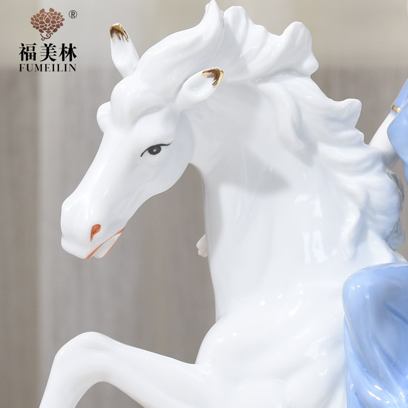 TV ark, furnishing articles at merrill lynch European ceramics decoration western girl riding a sitting room handicraft wedding gift