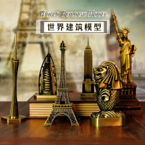World famous landmark building decoration Paris Eiffel Tower model decoration desk craft gift ideas