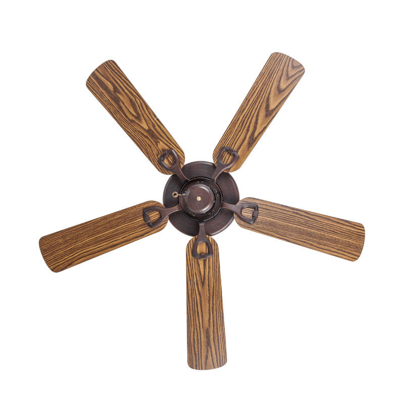 嘉业美式无灯吊扇 餐厅木叶欧式仿古复古客厅卧室不带灯装饰吊扇