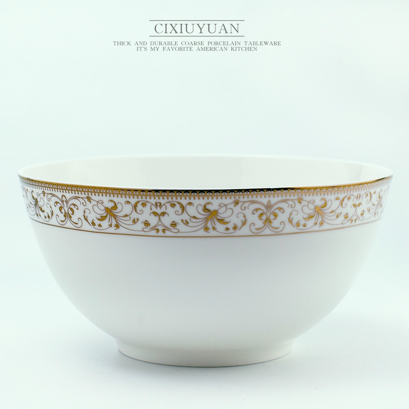 Creative tableware bowls bowl big ipads soup bowl eight inches rainbow such use European ceramic bowl of soup basin microwave dinner