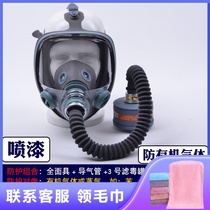Gas mask Protective mask Chemical gas spray paint anti-pesticide laboratory double arrow dragon isolation pesticide mask
