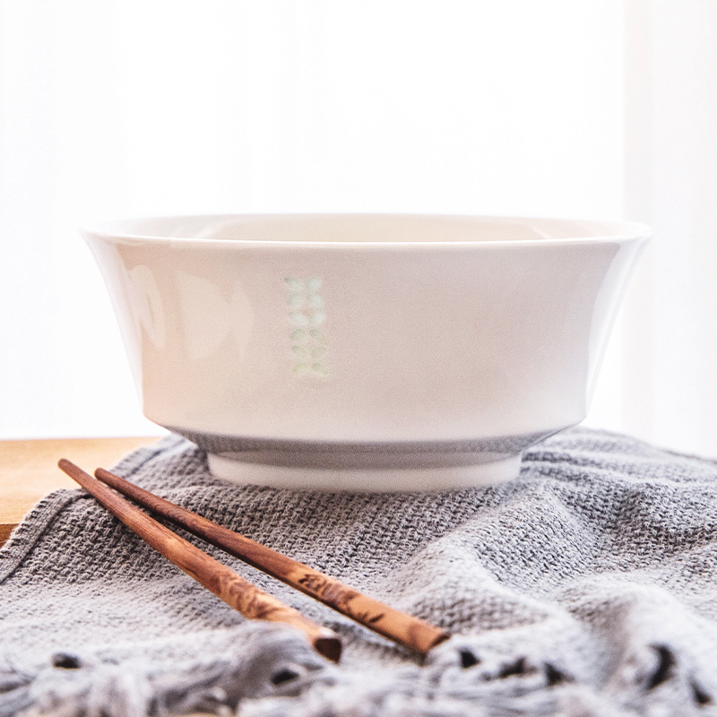 Town jingdezhen ceramic household white porcelain Chinese rice rainbow such as bowl kitchen tableware of pottery and porcelain