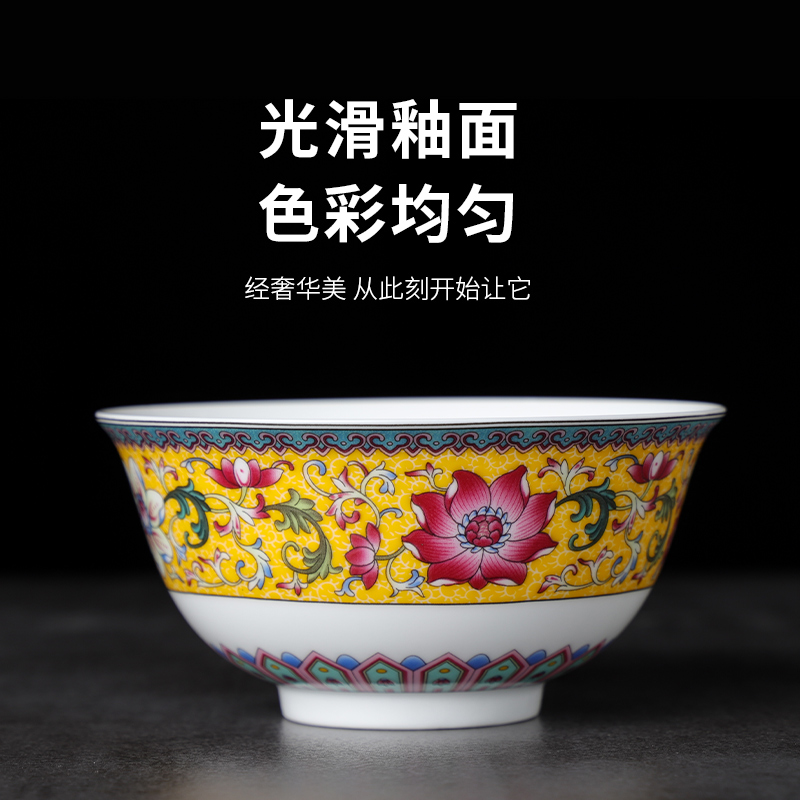 The ancient ceramic bowl individual household contracted creative move always eat jingdezhen ceramic dish suits for