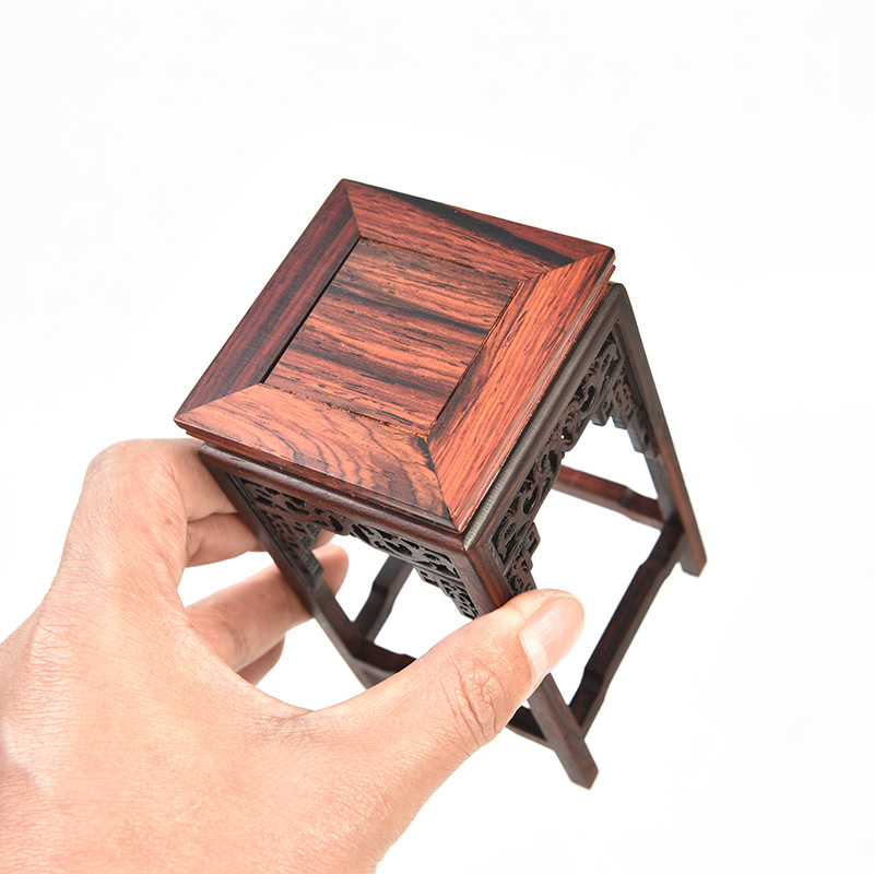 Pianology picking annatto handicraft furnishing articles antique Ming and the qing dynasties tiny home decoration real wood furniture model base