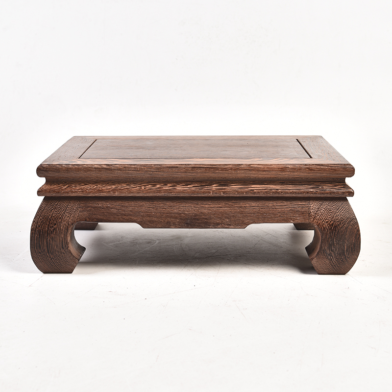 Pianology picking bright type rectangular wings woodcarving handicraft mahogany base place of Buddha flowerpot solid wood base