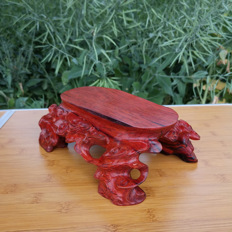 Pianology picking 86 redwood carved base solid wood handicraft furnishing articles base with flowers miniascape base
