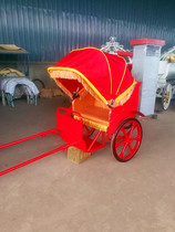 Hot sale scenic small carriage sheep pull carriage pony horse two-wheeled carriage playground carriage pony horse