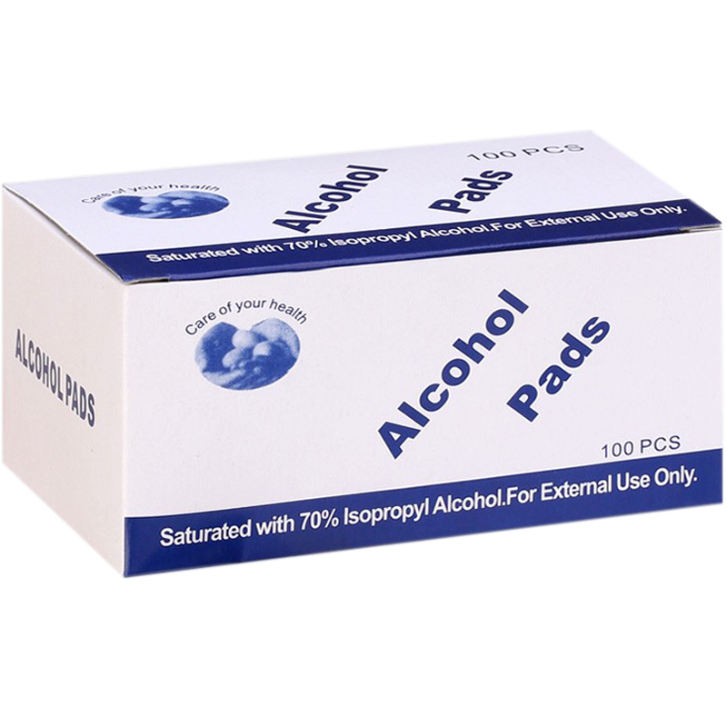 100 large-size disposable alcohol cotton pads, mobile phone tableware, jewelry, wound disinfection wipes, travel face cleaning
