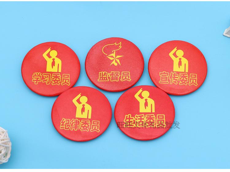 班干部胸牌班长标志胸章组长胸针教师奖励小学生课代表胸针 4