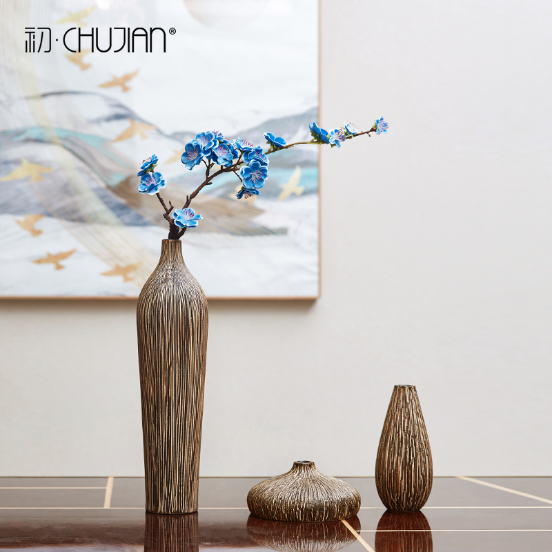 The New Chinese zen restoring ancient ways of jingdezhen ceramic vase TV ark, place the sitting room porch office home decoration