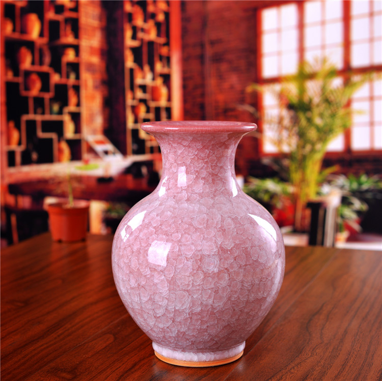 Archaize of jingdezhen ceramics up porcelain cracked ice vase I household crafts sitting room classical furnishing articles