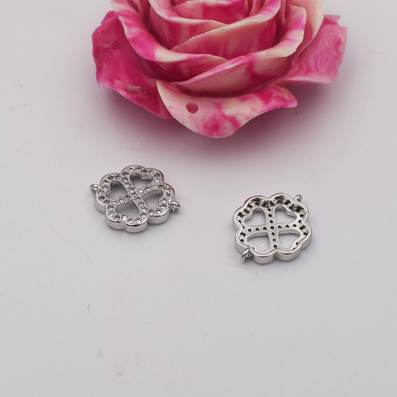 diy饰品手工串配件材料 s925银扣子蝴蝶搭扣时尚长款毛衣链链接扣