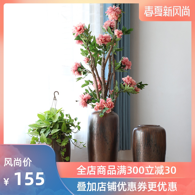 Jingdezhen ceramic new Chinese style of large vases, the sitting room porch flower arranging other TV ark, flower, adornment is placed