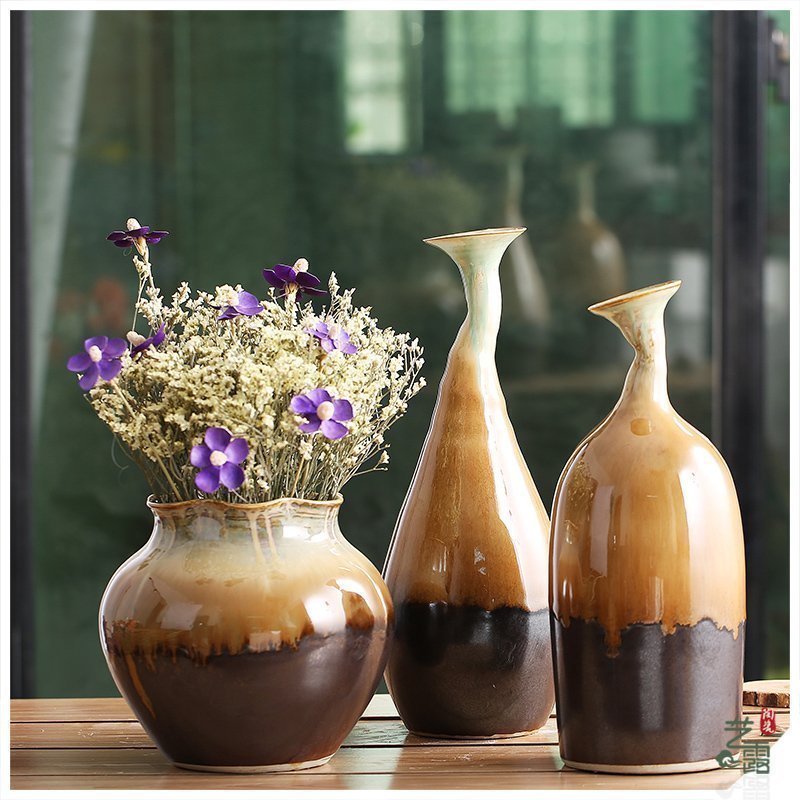 I and contracted jingdezhen ceramic flowers, dried flowers decorate the sitting room vase floret bottle up the porcelain