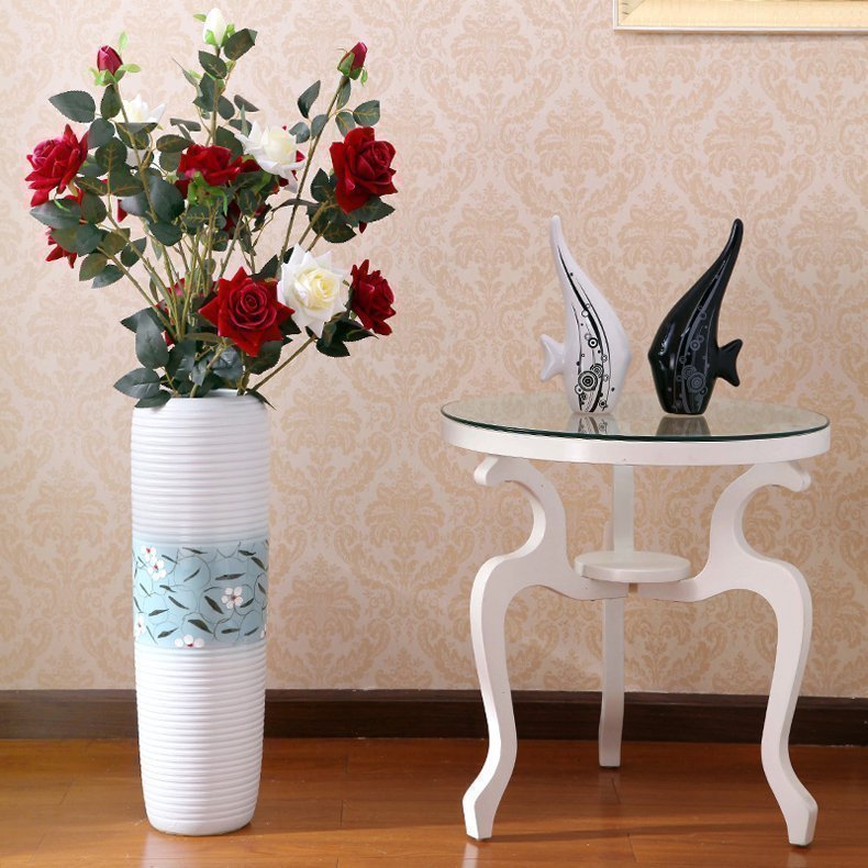 Jingdezhen ceramic vase I sitting room be born lucky bamboo vase porch decorate furnishing articles bedroom soft outfit