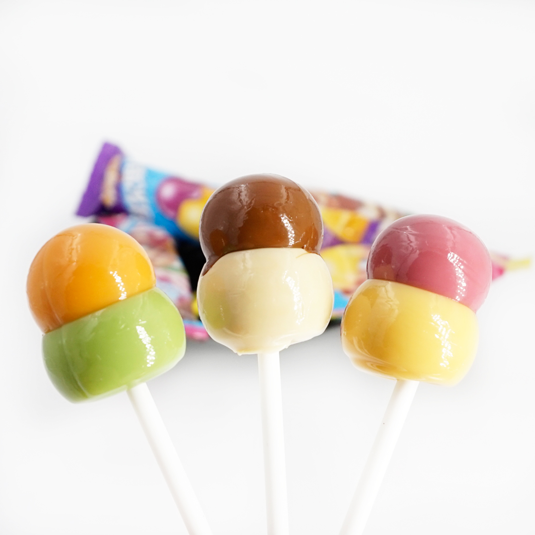 阿尔卑斯 双享棒棒棒糖果汁多口味混合可爱糖果16g散装创意零食