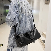 Sports Fitness Bag Men Waterproof Spinner Pu Casual Fashion Single Shoulder Bag Light Sport Bag Large Capacity Diagonal Satchel Bag