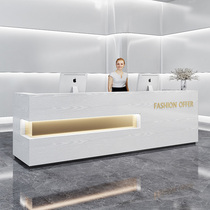 Simple modern multifunctional cashier bar clothing hairdressing shop beauty salon front corner cabinet reception desk