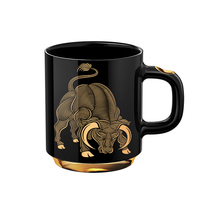 Redf Ceramic coffee mug affixed gold couple new wedding gift pair of cups Mug (original design)