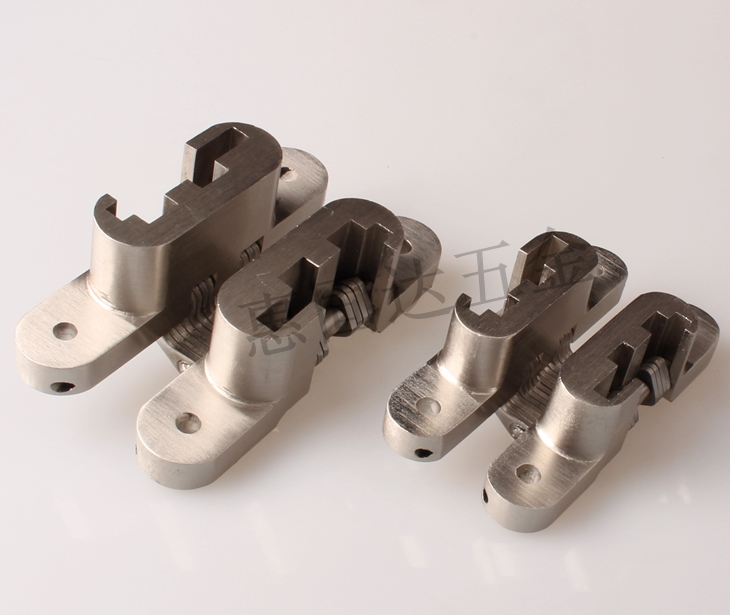 不锈钢轴心十字铰链 隐形门折叠门十字合页隐藏暗藏铰链 暗门合页