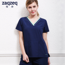 Surgical gown Womens short-sleeved surgical gown Oral beauty Pet hospital doctor suit Nurse suit Overalls spring and summer suit