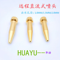 Agricultural sprayer nozzle high pressure fruit tree direct injection remote washing and spraying full copper 2 point Atomization Nozzle