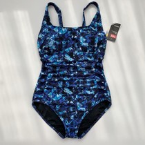 3 American T new heavy industry side cutout slim slim one-piece swimsuit anti-chlorine repair belt bag hip cover milk swimsuit 8 size 996