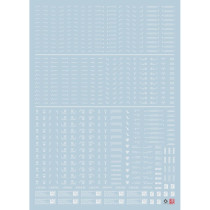 (EVO) MG NC05-5 HIQ style (general warning system) Special water sticker (fluorescent pure white)