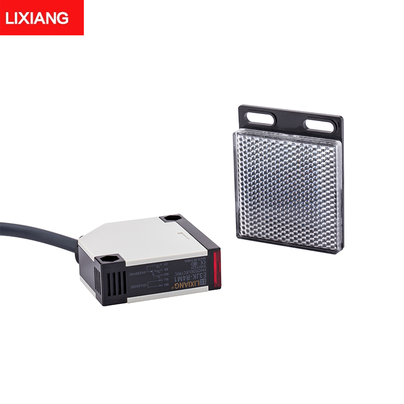 lixiang e3jk-r4m1 mirror reflective photoelectric switch sensor 12v 24v 220v induction switch