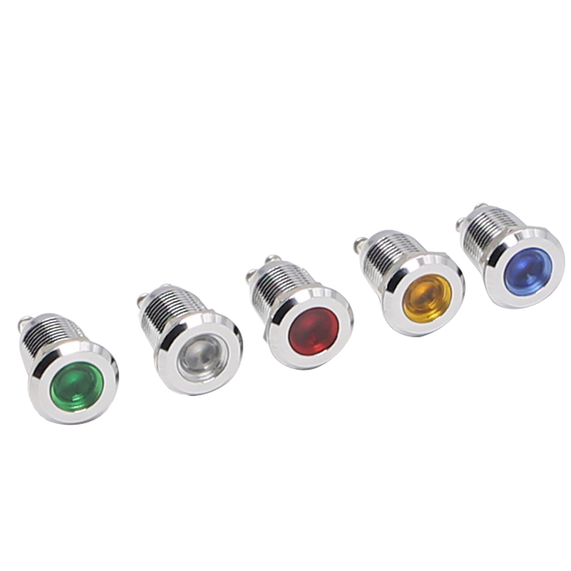 led metal indicator lamp 16mm 12v 24v 220v waterproof signal light source working power supply lamp