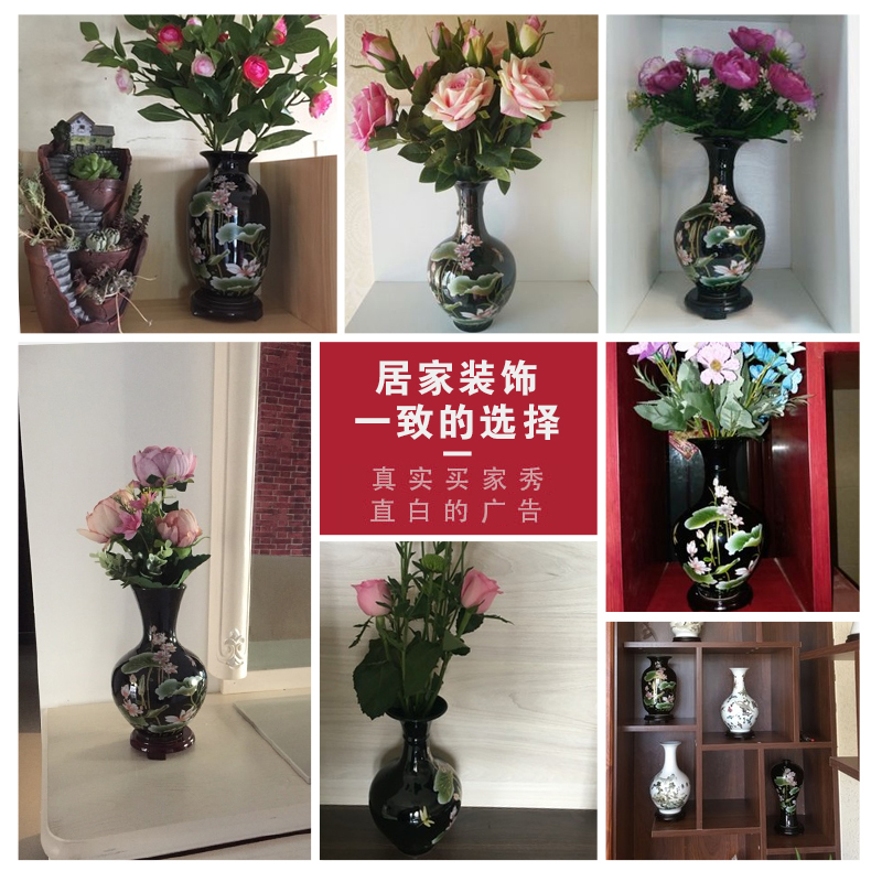 Furnishing articles sharply jingdezhen ceramics glaze vase flower arranging flower implement modern vogue to live in the sitting room porch decoration