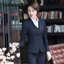 Professional suit Female president new spring fashion temperament Womens suit suit formal high-end bank work clothes