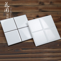 Nordic style subway brick 300*300 bread tile tile kitchen bathroom glazed brick matte black and white