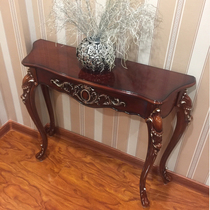 American porch table porch cabinet European semicircle porch hall partition cabinet wall table side view table semicircle table