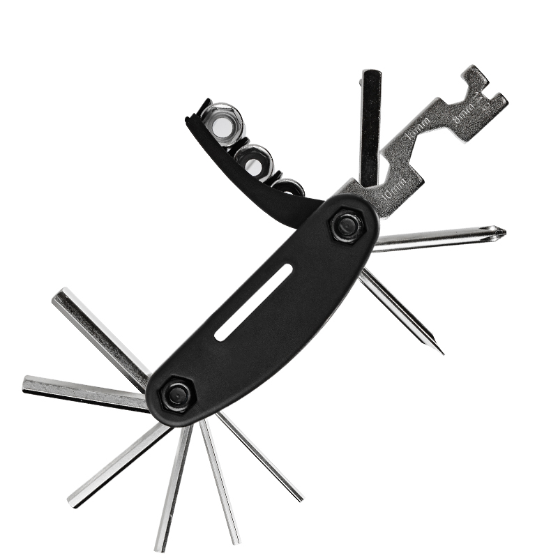 TOSUOD自行车维修组合工具山地车补胎修理扳手多功能折叠工具套装产品展示图4