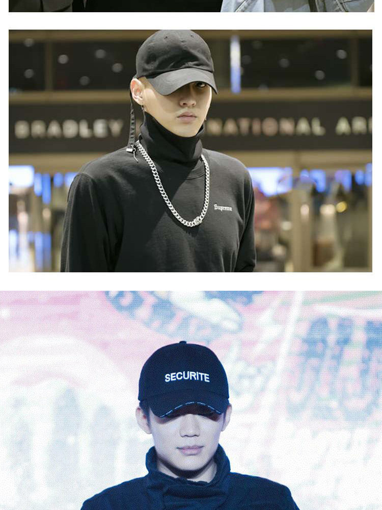 中国有嘻哈吴亦凡pgone同款帽子男潮街头韩版鸭舌帽学生女棒球帽