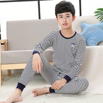 CUHK Boy Boy Warm Underwear Suit Pure Cotton 12 Children Autumn Clothes Autumn Pants All Cotton Boys Junior High School Students 15