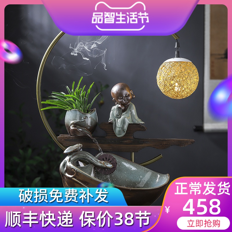 Chinese creative ceramic plutus humidifier water furnishing articles furnishing articles of zen household decoration indoor porch sitting room