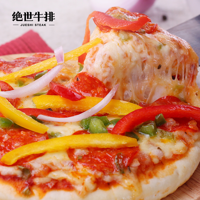 绝世 意式香肠披萨 7英寸速冻成品烘焙匹萨pizza 满5份送披萨滚刀产品展示图3