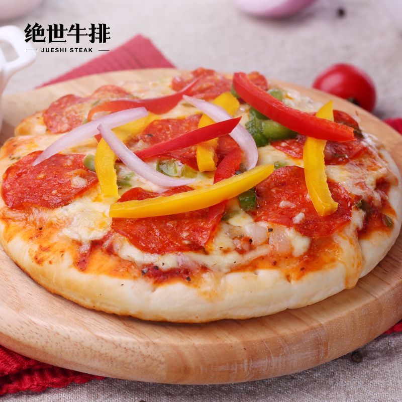 绝世 意式香肠披萨 7英寸速冻成品烘焙匹萨pizza 满5份送披萨滚刀产品展示图2