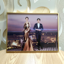 Custom wedding photo frame flush photo zoom wall hanging combination Family portrait photo studio Wedding crystal photo