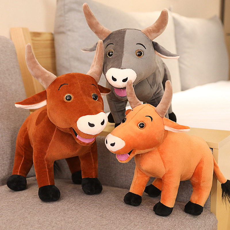 网红牛布偶娃娃多款毛绒玩具