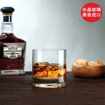 Turkey Imports Crystal Glass Drum Type Diamond Whisky Wine Cup Foreign Wine Cup Vintage Cup Home Water Cup