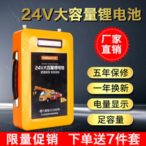 Delip 24v Battery Cell 12v Lithium Battery Large Capacity Outdoor Inverter Hernia Lamp General High Power Storage Battery Group