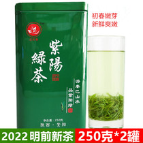 2022 new tea green tea Bulk Ziyang Cufeng Mao tip Ziyang Rich Selenium Tea Green Tea Green Tea Purple Yang Tea